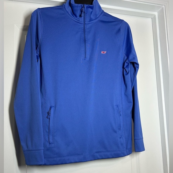 Vineyard Vines Blue Half-Zip Sweater - Picture 1 of 2